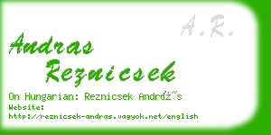 andras reznicsek business card